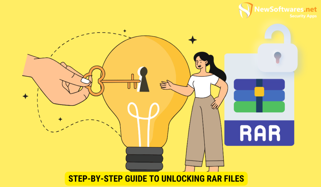 مراحل باز کردن قفل فایل های RAR